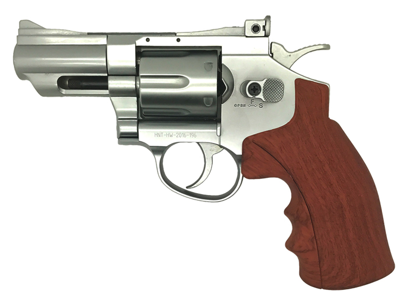 Hwasan 2.5″ Co2 Revolver (4.5mm-SR-Wood Grip)