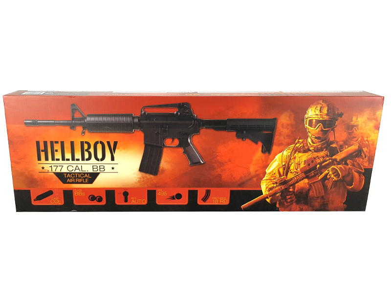 HellBoy M4 CO2 Tactical Air Rifle (Black – 4.5mm/.177)