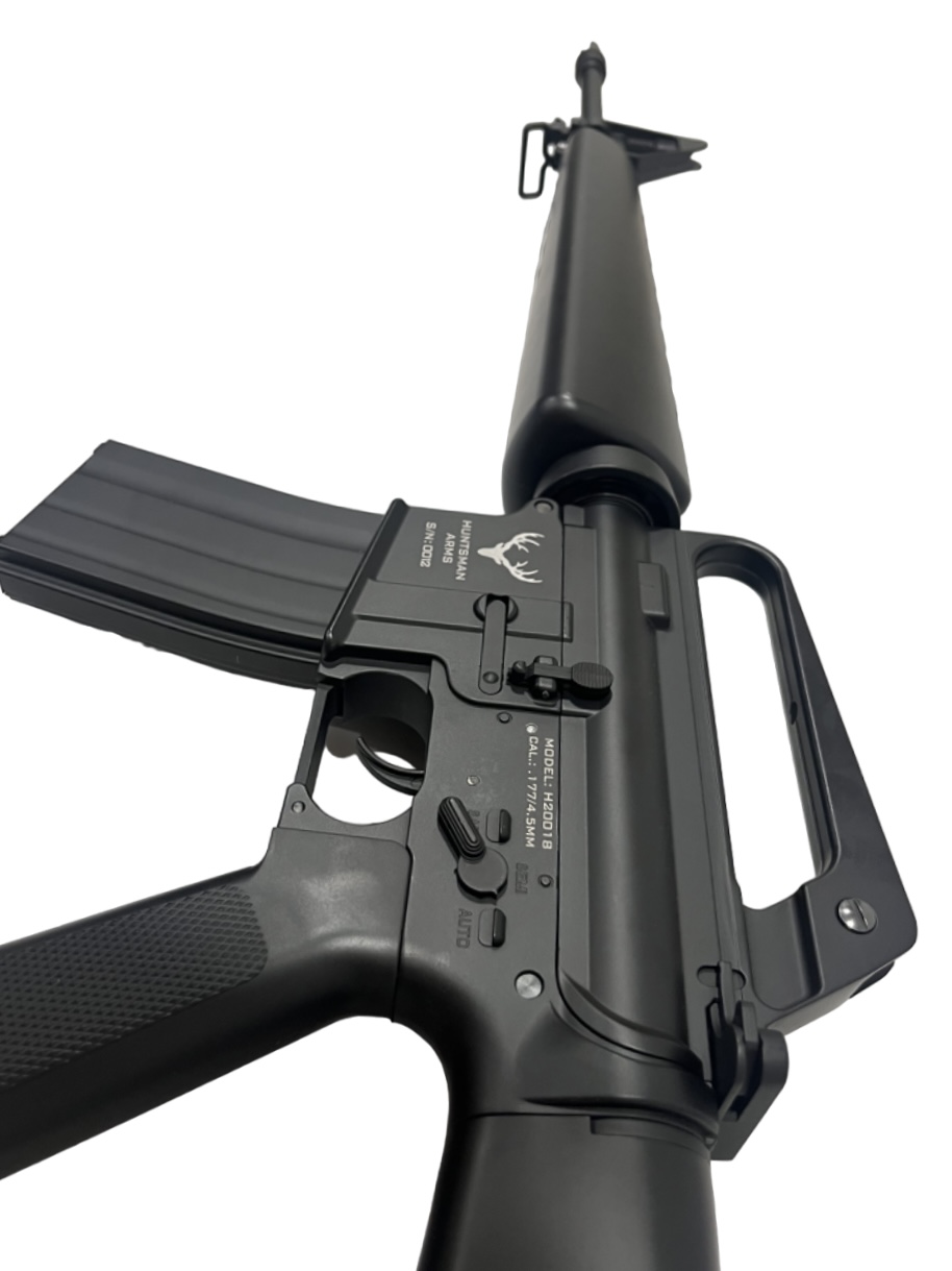 Huntsman Arms .177/4.5mm M16 V Rifle (Co2 Powered – Black)