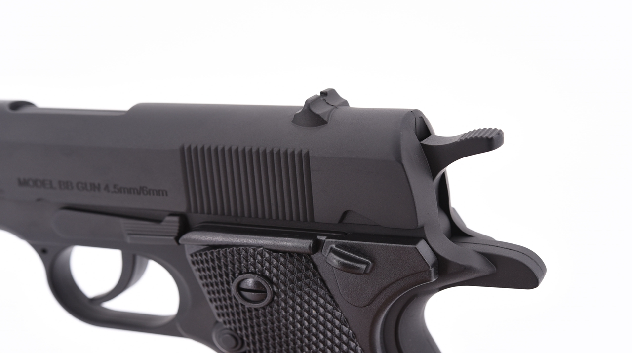 Hwasan M1911 Co2 Pistol (4.5mm – Black)