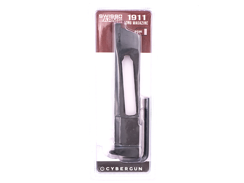 Swiss Arms 1911 4.5mm/.177 Co2 Magazine (Long – Cybergun – 27 Rounds – 288822)