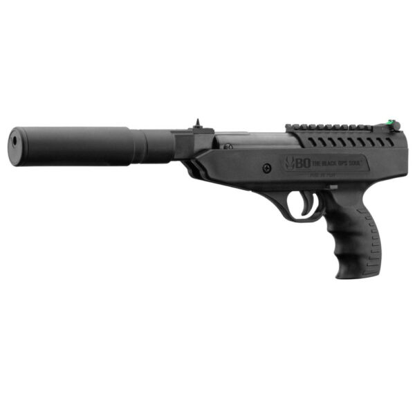 Bo Manufacture 4.5mm/.177 Langley Break Barrel Air Pistol with Silencer (7.5j – Black)