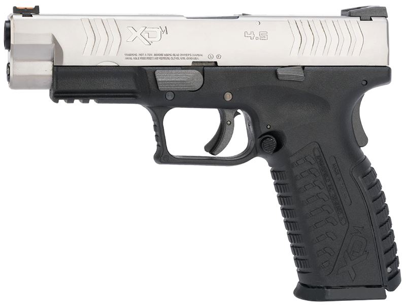 Springfield Armory 4.5 XDM .177/4.5mm CO2 Blowback Air Pistol (Full Metal – Reel Feel Recoil – Bicolor – SA-XDM45CBB4-SB)