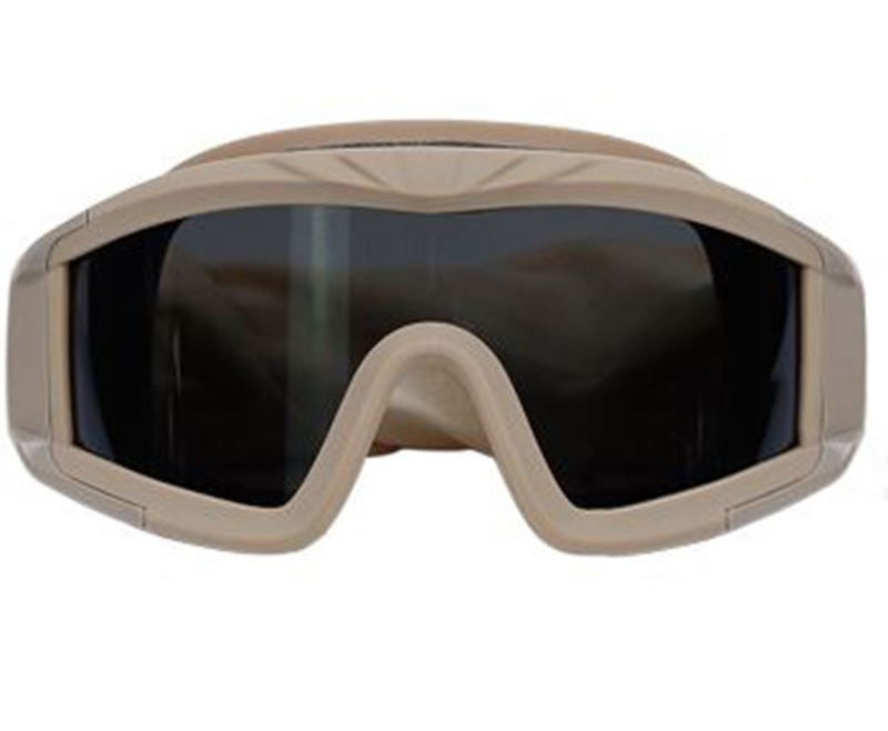 Big Foot Big Goggles with 3 Different Color Lenses (Tan)