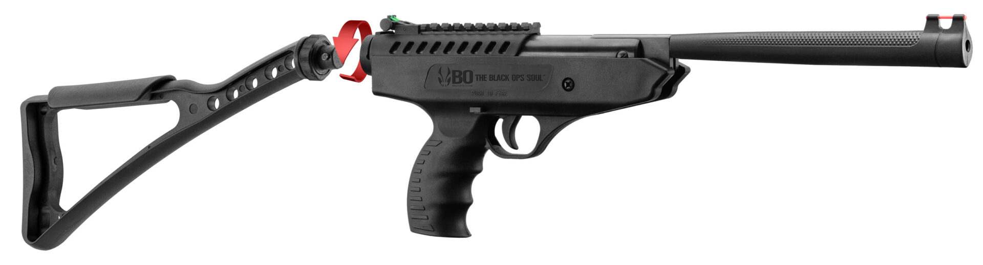 BO Manufacture Langley Hitman Break Barrel Air Pistol 4.5mm/.177 (7.5j – Black)