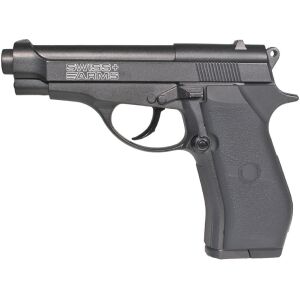 Swiss Arms 4.5mm/.177 P84 Non-Blowback Co2 Pistol (Black – 288707)