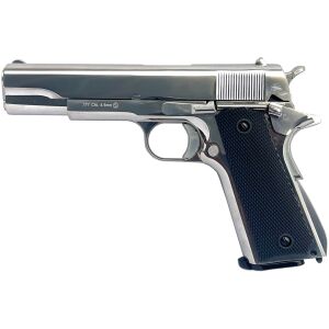 KLI 4.5mm/.177mm BB 1911 Classic Co2 Blowback Pistol (Full Metal – Silver – L45-210315-C)