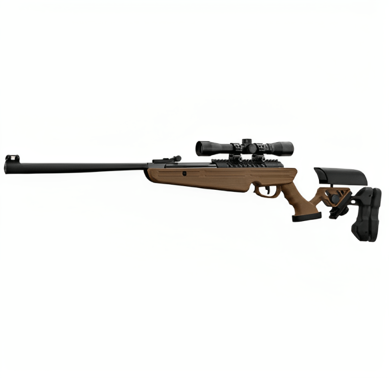 Bo Manufacture 4.5mm/.177 Quantico V2 Break Barrel Air Rifle (with 4×32 Scope – 16j – Brown)