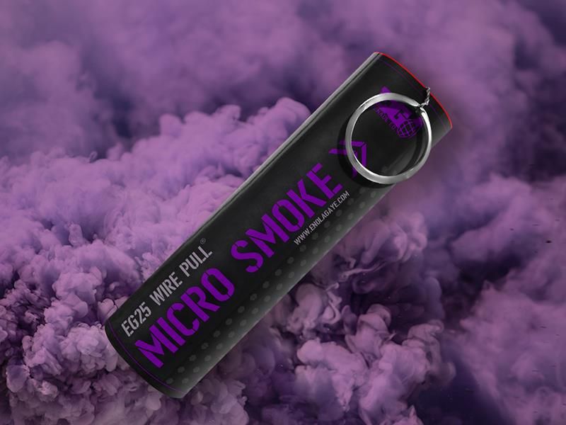 Enola Gaye EG25 Wire Pull Micro Smoke Grenade (EG25P – Purple)