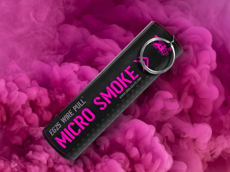 Enola Gaye EG25 Wire Pull Micro Smoke Grenade (EG25PK – Pink)