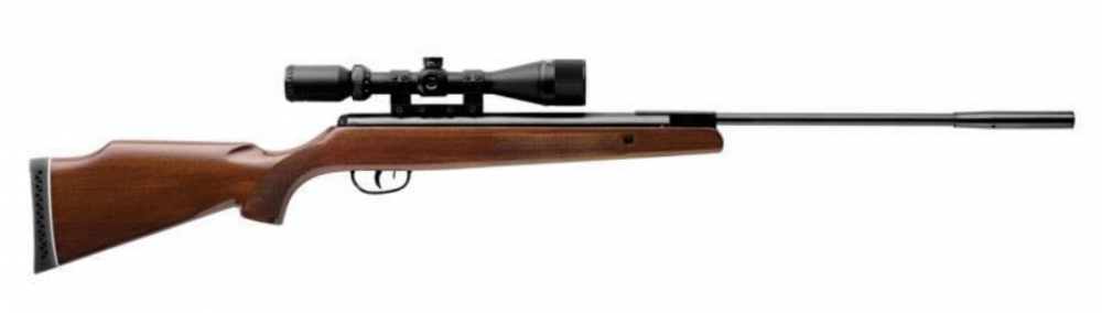 Crosman .22/5.5mm Summit Sniper Rifle with 3-9x40AO Scope (Wood Stock – Spring Powered)
