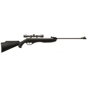 Crosman .177/4.5mm Phantom Sniper Rifle with CenterPoint 4x32mm Scope (Black – Spring Powered)