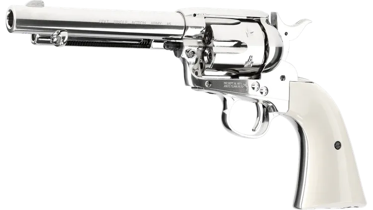 Umarex - 5.8322 Colt Single Action Army Nickel .177 Pellet 5.5inch