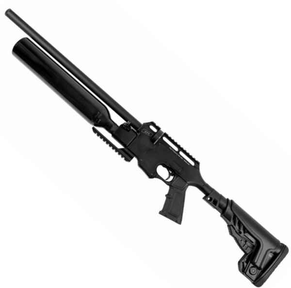 EB Arms XV-2, Multishot PCP Air Rife- (4.5mm/.177- Synthetic Black- 12shot)