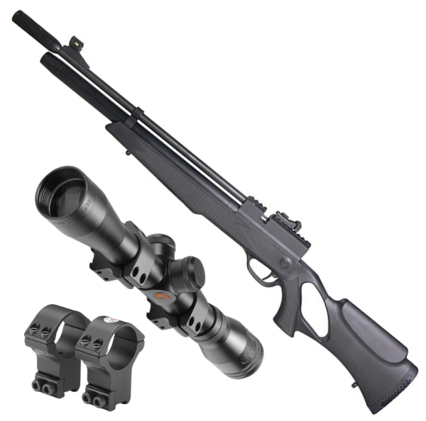 Rossi Dione PCP Air Rifle Bundle with Scope (.22/5.5mm- Multishot- Thumbhole)