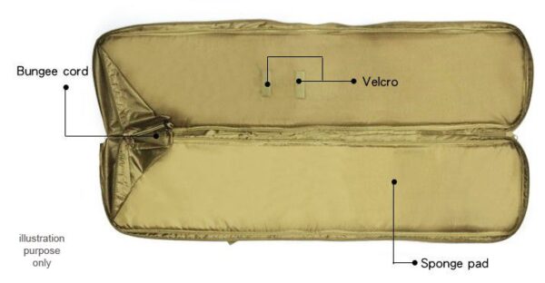 Big Foot Wargame Combat Tactical Gun Bag (120cm – Tan)