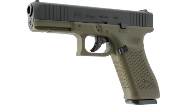 Umarex – 5.8471 Glock17 Gen5 BBCo2 Pistol Battlefield Green by Umarex (UMGL17G5BG)