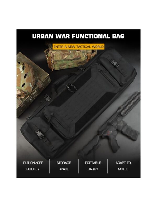 Big Foot Urban War Rifle Bag (Size: 92 x 32 x 9.5cm – 900D – Black)
