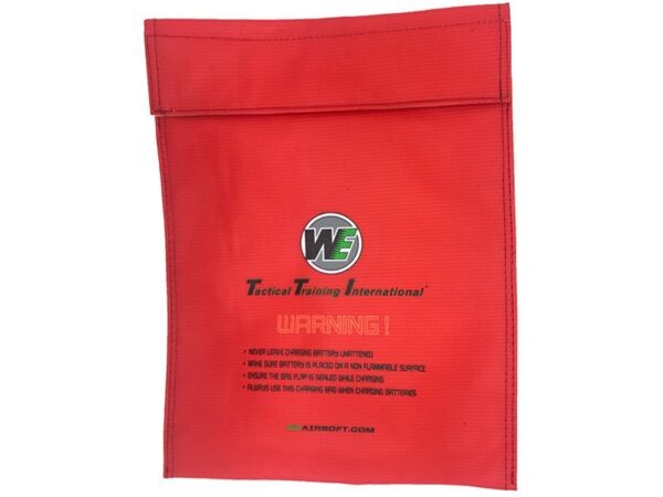 WE Battery/Lipo/Life Charging Safety Bag (Red)