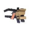 Big Leg Holster 1911 with Two Pouches (Hard – Tan)