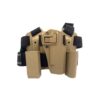 Big Leg Holster 1911 with Two Pouches (Hard – Tan)