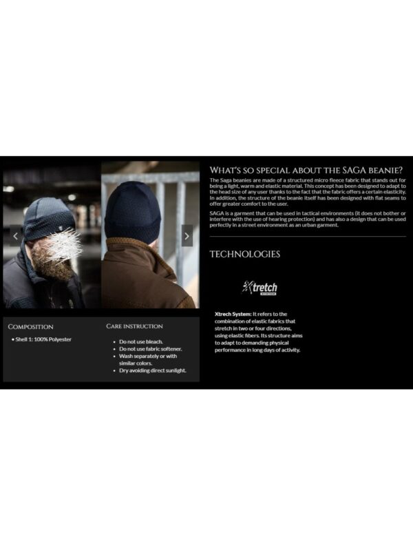 Ragnar Raids – SAGA Beanie – Black – Universal Size