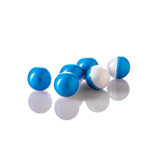 Hwasan 0.68 Two Tone Blue Paintball Balls Chalk Balls x 10