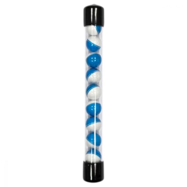 Hwasan 0.68 Two Tone Blue Paintball Balls Chalk Balls x 10