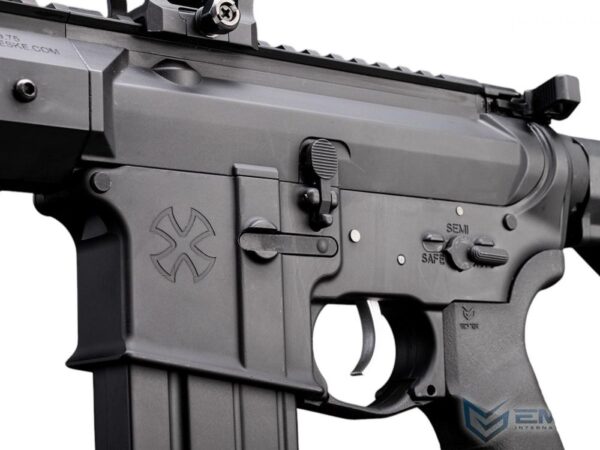 EMG x Daniel Defense M4 EAG Electric Air Gun (EDGE II Gearbox – NSR Gen. 4 RIS – 4.5mm/.177 – Chainsaw – sNCS-10B) (inc. lipo bat. and charger)