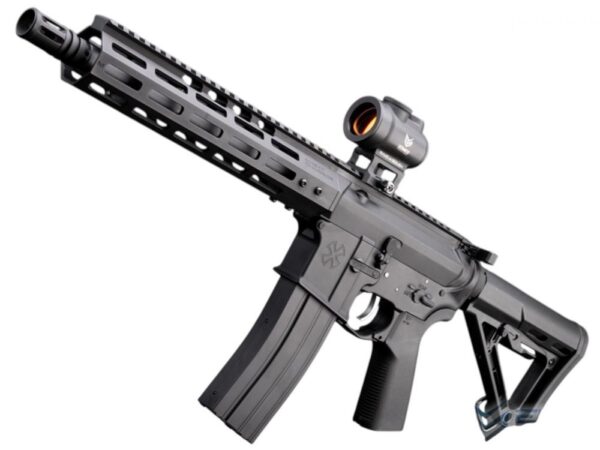 EMG x Daniel Defense M4 EAG Electric Air Gun (EDGE II Gearbox – NSR Gen. 4 RIS – 4.5mm/.177 – Chainsaw – sNCS-10B) (inc. lipo bat. and charger)