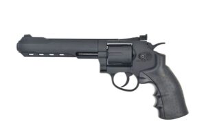 Hwasan 6.0″ Co2 Revolver (4.5mm – Black – Full Metal)