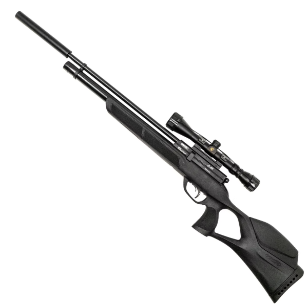 GAMO GX-250 PCP Air Rifle Bundle Package – (.22/5.5mm – 10 shot – Blk Syn)