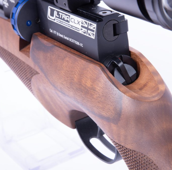 BSA Ultra CLX PCP Air Rifle, Beech – (.177/4.5mm – 12shot- Wood Finish) BSA Ultra CLX PCP Air Rifle, Beech – (.177/4.5mm – 12shot- Wood Finish)