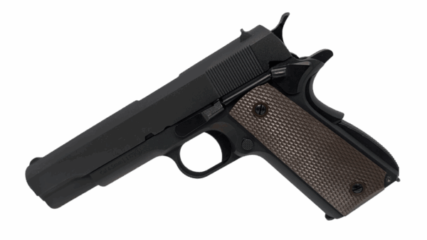 WE 1911 Co2 Blowback Air Pistol, 4.5mm/.177 – (Classic Black – Full Metal – WE-45-E001A)