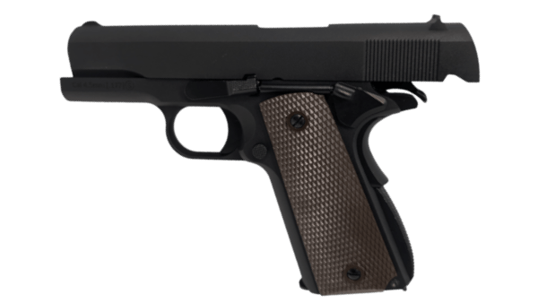 WE 1911 Co2 Blowback Air Pistol, 4.5mm/.177 – (Classic Black – Full Metal – WE-45-E001A)