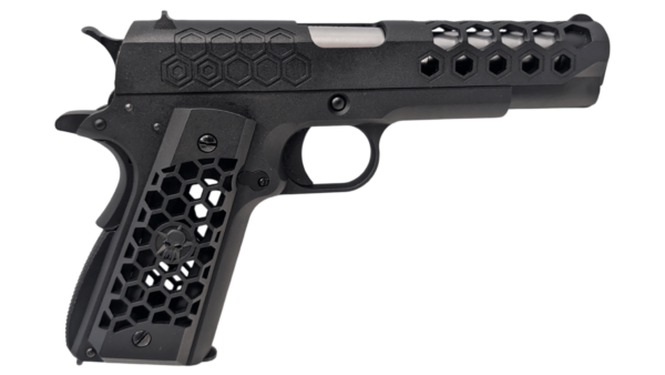 WE 1911 Honeycomb Co2 Blowback Air Pistol 4.5mm/.177 – (Black – Full Metal – WE-45-E016-BK) WE 1911 Honeycomb Co2 Blowback Air Pistol 4.5mm/.177 – (Black – Full Metal – WE-45-E016-BK)