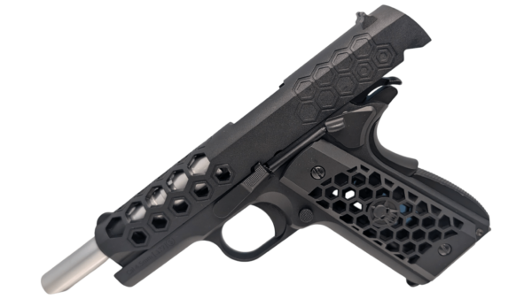 WE 1911 Honeycomb Co2 Blowback Air Pistol 4.5mm/.177 – (Black – Full Metal – WE-45-E016-BK) WE 1911 Honeycomb Co2 Blowback Air Pistol 4.5mm/.177 – (Black – Full Metal – WE-45-E016-BK)