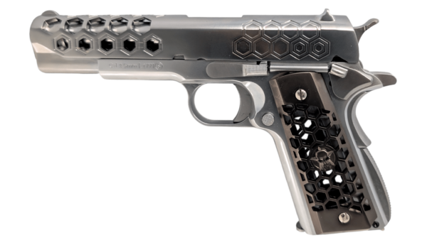 WE 1911 Honeycomb Co2 Blowback Air Pistol 4.5mm/.177- (Silver – Full Metal – WE-45-E016-SV) WE 1911 Honeycomb Co2 Blowback Air Pistol 4.5mm/.177- (Silver – Full Metal – WE-45-E016-SV)