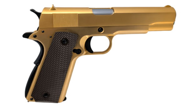 WE 1911 Co2 Blowback Air Pistol, 4.5mm/.177 – (Classic Gold – Full Metal – WE-45-E007A) WE 1911 Co2 Blowback Air Pistol, 4.5mm/.177 – (Classic Gold – Full Metal – WE-45-E007A)