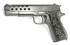 WE 4.5mm/.177 Co2 Air Pistol – 1911 Honeycomb Silver (WE-45-E016-SV)