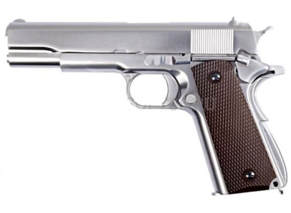 WE 4.5mm/.177 Co2 Air Pistol – 1911 Classic Silver (WE-45-E006A)