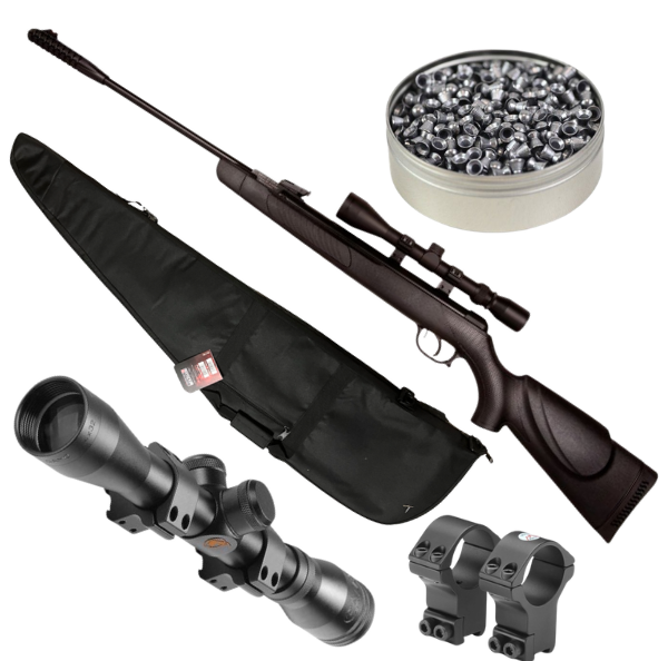 Kral Devil Ultra Carbine .22 Spring Air Rifle Package – (Inc. Scope, Bag, Pellets – Synth) Kral Devil Ultra Carbine .22 Spring Air Rifle Package – (Inc. Scope, Bag, Pellets – Synth)