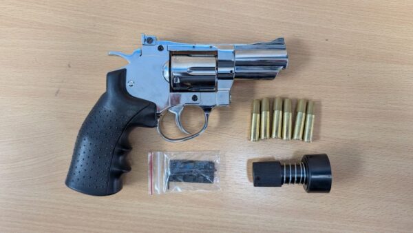 Hwasan Revolver 2.5inch Co2 Air Pistol (4.5mm- Silver – Full Metal)