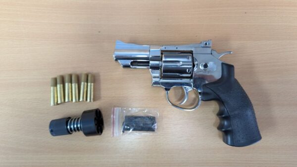 Hwasan Revolver 2.5inch Co2 Air Pistol (4.5mm- Silver – Full Metal)