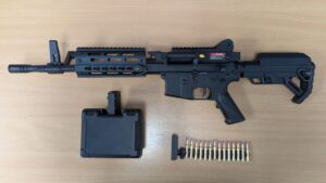 Golden Eagle MCR LMG AEG with Drum Mag – M (2600 Rnds – Sound Control – F6671) Golden Eagle MCR LMG AEG with Drum Mag - M (2600 Rnds - Sound Control - F6671)