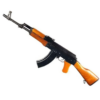 A&K AK47 CO2 Powered 4.5mm/.177 BB Air Rifle with Real Wood Furniture (Cybergun Model)