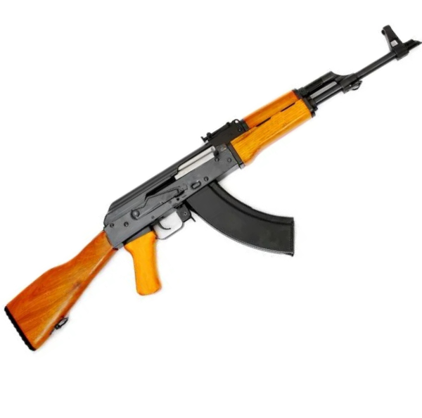 A&K AK47 CO2 Powered 4.5mm/.177 BB Air Rifle with Real Wood Furniture (Cybergun Model)