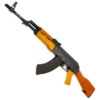 A&K AK47 CO2 Powered 4.5mm/.177 BB Air Rifle with Real Wood Furniture (Cybergun Model)