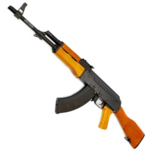 A&K AK47 CO2 Powered 4.5mm/.177 BB Air Rifle with Real Wood Furniture (Cybergun Model)