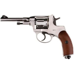 Gletcher Nagant 4.5mm/.177 Co2 Revolver - Silver